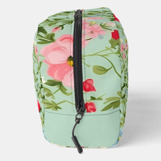 Englisch Country Wildblume Mit Monogramm Waschbeutel (Rechts)