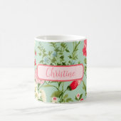Englisch Country Wildblume Personalisiert Kaffeetasse (Mittel)