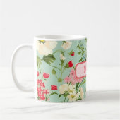 Englisch Country Wildblume Personalisiert Kaffeetasse (Links)
