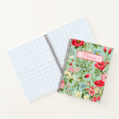 Englisch Country Wildblume Personalisiert Notizblock (Innenseite)