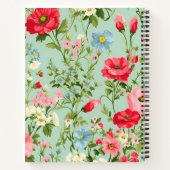 Englisch Country Wildblume Personalisiert Notizblock (Rückseite)