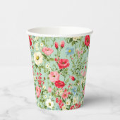 Englisch Country Wildblume Personalisiert Pappbecher (Links)