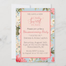 Englisch Countryside Floral Housewarming Party Einladung