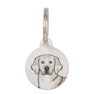 Englisch Cream Golden Retriever Niedlich Dog Haustiermarke