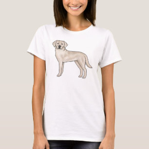 Englisch Cream Labrador Retriever Süßer Cartoon-Hu T-Shirt