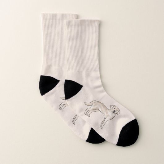 Englisch Cream Retriever Niedlich Labrador Dog Bei Socken (Paar)