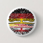 Englisch Deutsch Deutschland Baum Wurzel Button (Vorderseite)