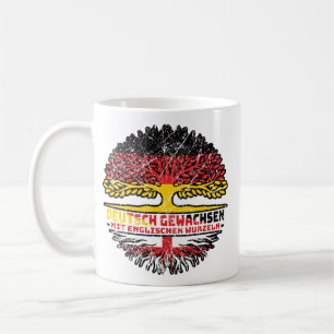 Englisch Deutsch Deutschland Baum Wurzel Kaffeetasse