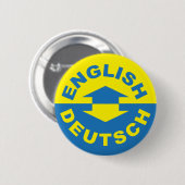Englisch Deutsch - Ich spreche Deutsch Button (Vorne & Hinten)