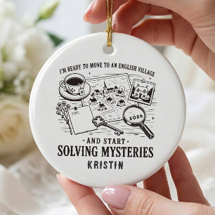 Englisch-Dorf-Mystery-Reader-Schmuck Keramik Ornament