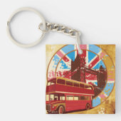 Englisch Double Decker Bus Schlüsselanhänger (Vorderseite)