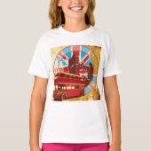 Englisch Double Decker Bus T-Shirt (Vorderseite)