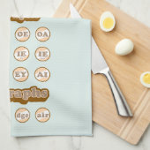 Englisch durch Phonics lernen Geschirrtuch (Viertel Falte)