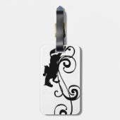 Englisch Equestrian Blühe Gepäckanhänger (Rückseite vertikal)