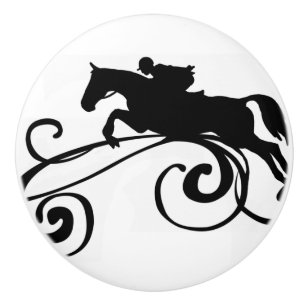 Englisch Equestrian Blühe Keramikknauf