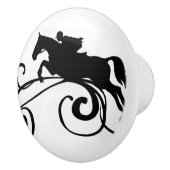 Englisch Equestrian Blühe Keramikknauf (Rechts)