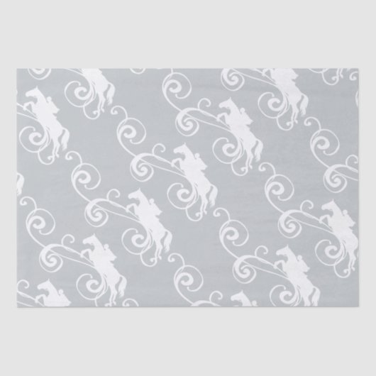Englisch Equestrian Blühe Seidenpapier (Vorderseite)