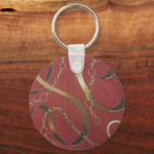 Englisch Equestrian - Red Schlüsselanhänger (Vorderseite)