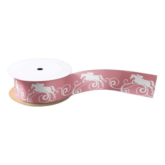 Englisch Equestrier Blüh Satinband (Spule)