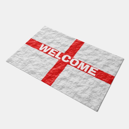 Englisch Flag Design Fußmatte (Schrägansicht)