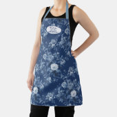 Englisch Floral Garden Blau und Weiße Großmutter Schürze (InSitu)