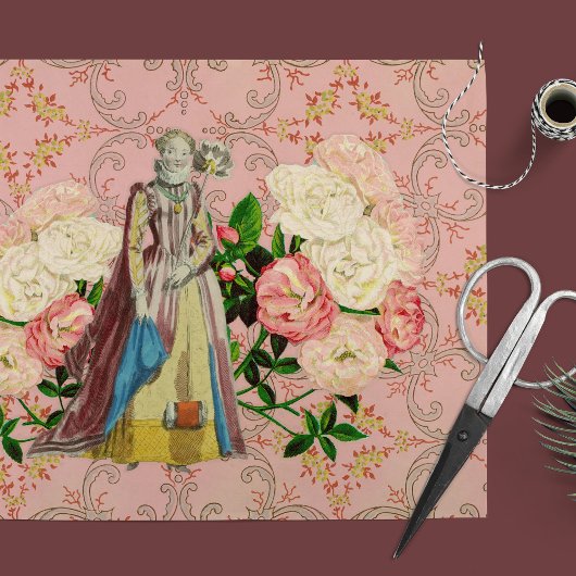 Englisch Floral Romance Decoupage Tissue Paper Seidenpapier