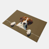 Englisch Foxhound Fußmatte Kunst (Schrägansicht)