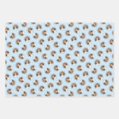 Englisch Foxhound Malerei Niedlich Original Hunde  Geschenkpapier Set (Vorderseite)