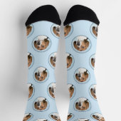 Englisch Foxhound Malerei Niedlich Original Hunde Socken (Oben)