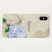 Englisch Garden, Blue n Pink Hydrangeas Case-Mate iPhone Hülle (Rückseite (Horizontal))