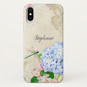 Englisch Garden, Blue n Pink Hydrangeas Case-Mate iPhone Hülle (Rückseite)
