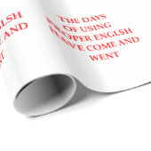 ENGLISCH GESCHENKPAPIER (Rolleneckpunkt)