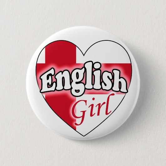 Englisch Girl Button (Vorderseite)