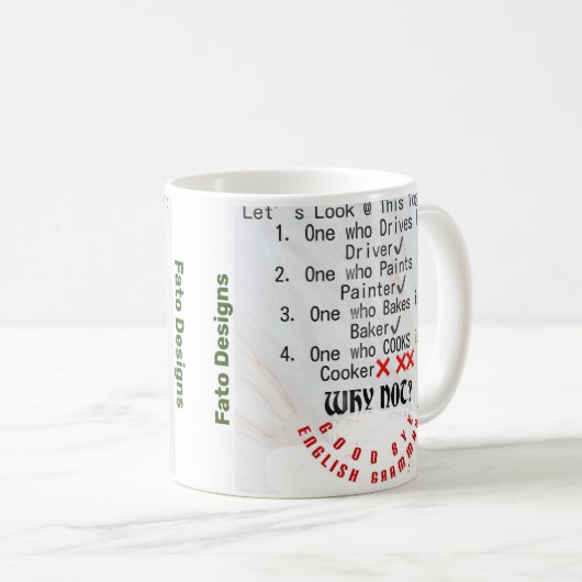 Englisch Grammar Issue Kaffeetasse (VorderseiteRechts)