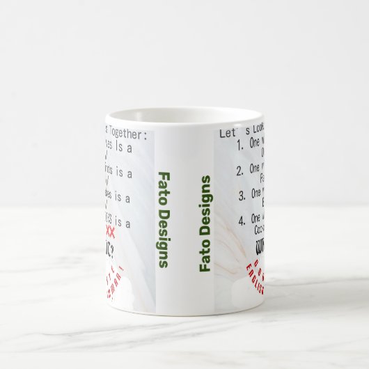 Englisch Grammar Issue Kaffeetasse (Mittel)