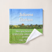Englisch Herbst Landschaft - Personalisiert Badhandtuch Set