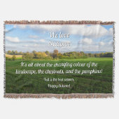 Englisch Herbst Landschaft - Personalisiert Decke