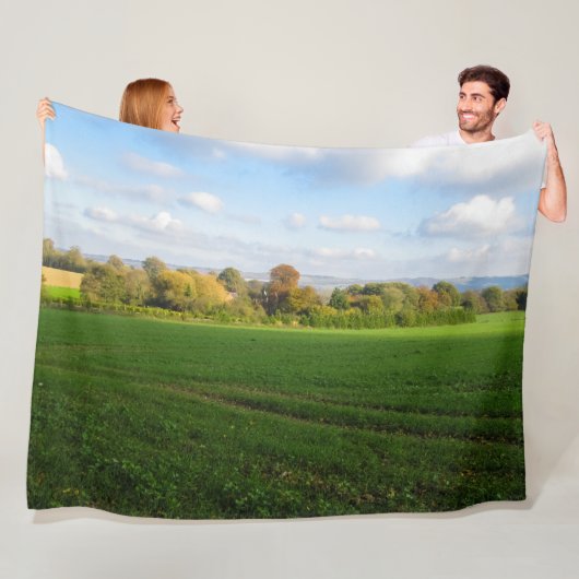 Englisch Herbst Landschaft - Personalisiert Fleecedecke (Beispiel)