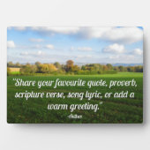 Englisch Herbst Landschaft - Personalisiert Fotoplatte (Vorderseite)