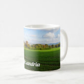 Englisch Herbst Landschaft - Personalisiert Kaffeetasse (VorderseiteRechts)