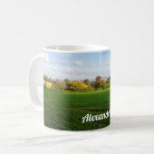Englisch Herbst Landschaft - Personalisiert Kaffeetasse (Vorderseite Links)