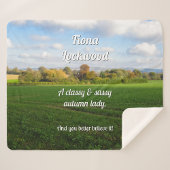 Englisch Herbst Landschaft - Personalisiert Sherpadecke