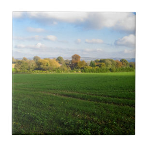 Englisch Herbst Landschaft - Personalisierte Keram Fliese