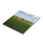Englisch Herbst Landschaft - Personalisierte Keram Fliese (Seite)