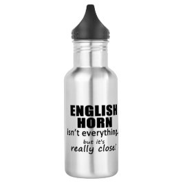 Englisch Horn ist nicht alles Edelstahlflasche