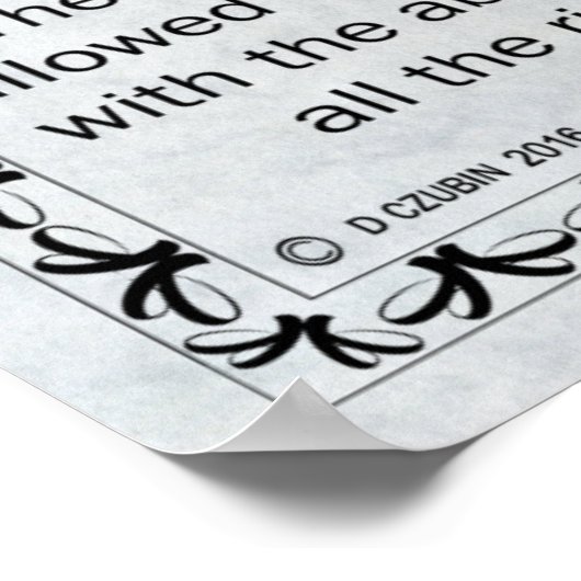 Englisch Horn Lizenz Poster (Ecke)