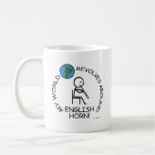 Englisch Horn - World Revolves rund Kaffeetasse (Links)