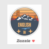 Englisch, Indiana Aufkleber (Blatt)