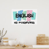 Englisch ist für immer poster (Küche)