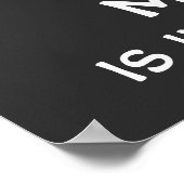 Englisch ist wichtig, aber Mathematik ist wichtig Poster (Ecke)